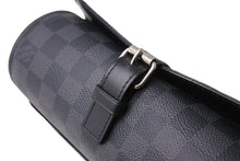 画像をギャラリービューアに読み込む, 極美品 LOUISVUITTON ルイヴィトン ダミエグラフィット エテュイ 3 モントル 腕時計ウォッチケース N41137 ブラック ロゴ 小物 中古 66656