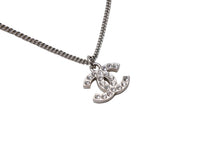 画像をギャラリービューアに読み込む, 極美品 CHANEL シャネル ココマーク ラインストーン ネックレス C11V シルバー メタル アクセサリー 小物 ジュエリー ロゴ 中古 66659