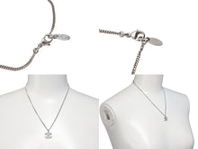 画像をギャラリービューアに読み込む, 極美品 CHANEL シャネル ココマーク ラインストーン ネックレス C11V シルバー メタル アクセサリー 小物 ジュエリー ロゴ 中古 66659