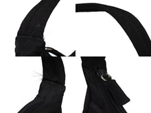 画像をギャラリービューアに読み込む, PRADA プラダ ホーボー ハンドバッグ ワンショルダーバッグ MV515 トライアングルロゴ ナイロン ブラック 美品 中古 66660