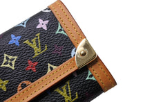 画像をギャラリービューアに読み込む, 極美品 LOUIS VUITTON ルイヴィトン ポルトモネ プラ コインケース M92656 モノグラム マルチカラー PVC レザー 中古 66661
