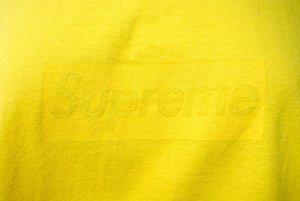 SUPREME シュプリーム 23SS Tonal Box Logo Tee 半袖Tシャツ USA製 コットン イエロー サイズL 美品 中古 66662