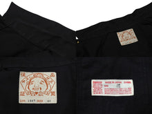 画像をギャラリービューアに読み込む, EVISU エビス デニムジャケット シーガルプリント 1507 JAPAN製 コットン ブラック サイズ46 美品 中古 66665