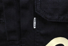 画像をギャラリービューアに読み込む, EVISU エビス デニムジャケット シーガルプリント 1507 JAPAN製 コットン ブラック サイズ46 美品 中古 66665