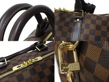 Load image into Gallery viewer, LOUIS VUITTON ルイ ヴィトン キーポル バンドリエール55 ボストンバッグ N41414 ダミエエベヌ ブラウン 美品 中古 66667