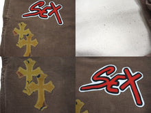 画像をギャラリービューアに読み込む, 極美品 CHROME HEARTS × SEX RECORDS クロムハーツ×セックスレコーズ カーペンターパンツ クロスパッチ サイズ31 中古 66679