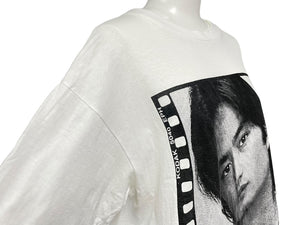 ヴィンテージ 竹野内豊 KODAK 5040 EPH 半袖Ｔシャツ サイズL シングルステッチ プリント ホワイト ブラック 美品 中古 66681