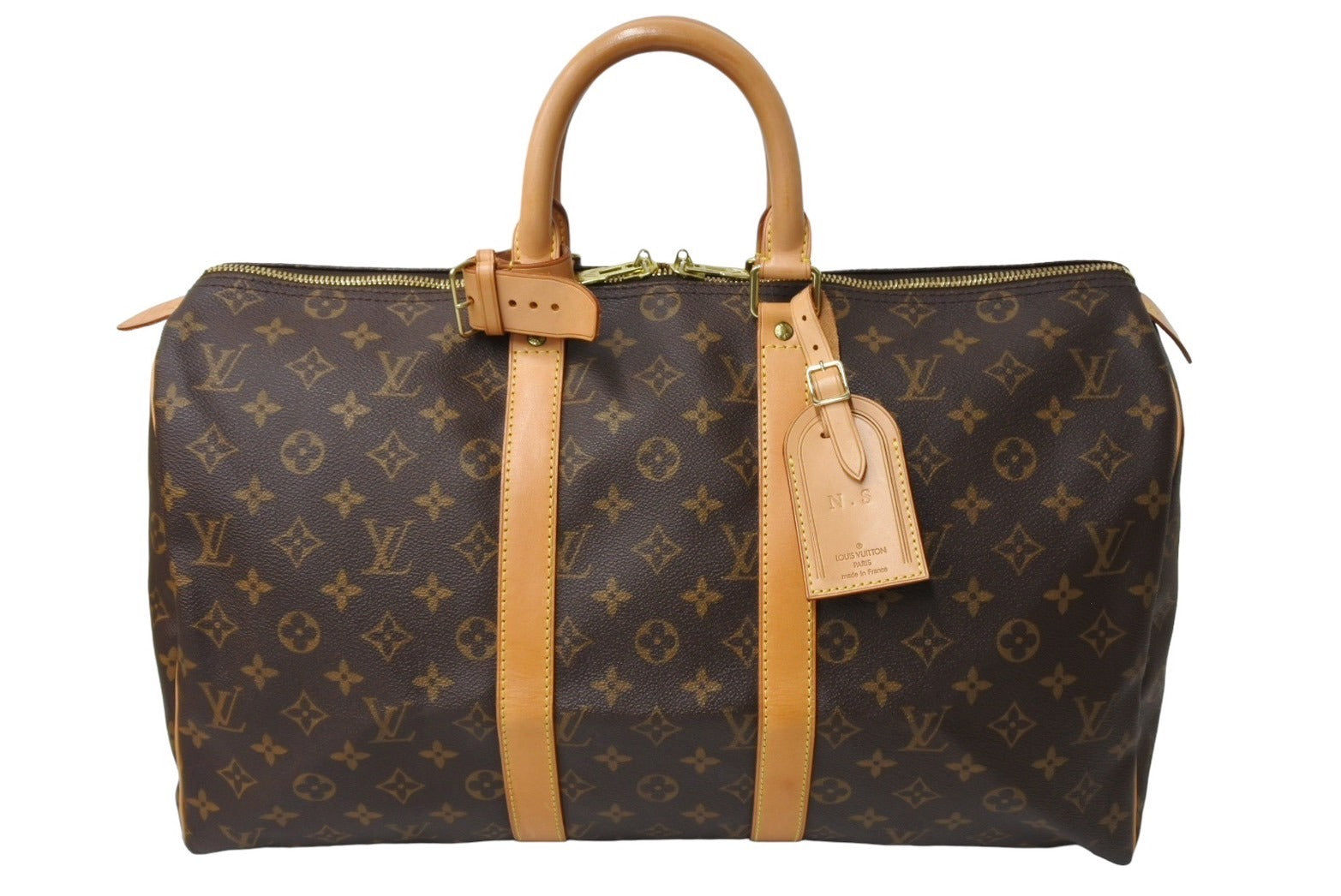 LOUIS VUITTON ルイヴィトン キーポル45 ボストンバッグ M41428 モノグラム ブラウン ゴールド金具 美品 中古 66684 –  Casanova Vintage