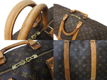 画像をギャラリービューアに読み込む, LOUIS VUITTON ルイヴィトン キーポルバンドリエール55 M41414 ボストンバッグ モノグラムキャンバス ブラウン 良品 中古 66686