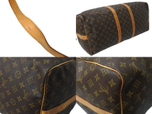 画像をギャラリービューアに読み込む, LOUIS VUITTON ルイヴィトン キーポルバンドリエール55 M41414 ボストンバッグ モノグラムキャンバス ブラウン 良品 中古 66686