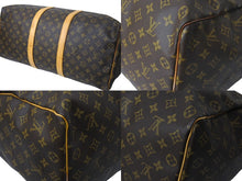 画像をギャラリービューアに読み込む, LOUIS VUITTON ルイヴィトン キーポル50 ボストンバッグ M41426 モノグラムキャンバス ゴールド金具 ブラウン 美品 中古 66688