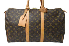 画像をギャラリービューアに読み込む, LOUIS VUITTON ルイヴィトン キーポル45 ボストンバッグ M41428 モノグラム ブラウン ゴールド金具 美品 中古 66689