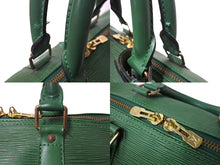 画像をギャラリービューアに読み込む, Louis Vuitton ルイヴィトン エピ キーポル45 ボストンバッグ M42974 エピレザー グリーン 美品 中古 66690