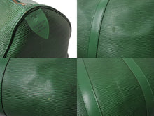 画像をギャラリービューアに読み込む, Louis Vuitton ルイヴィトン エピ キーポル45 ボストンバッグ M42974 エピレザー グリーン 美品 中古 66690
