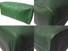 画像をギャラリービューアに読み込む, Louis Vuitton ルイヴィトン エピ キーポル45 ボストンバッグ M42974 エピレザー グリーン 美品 中古 66690