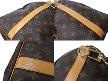画像をギャラリービューアに読み込む, LOUIS VUITTON ルイヴィトン キーポルバンドリエール50 ボストンバッグ M41416 モノグラムキャンバス ゴールド金具 ブラウン 美品 中古 66691