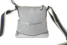 Load image into Gallery viewer, GUCCI グッチ ショルダーバッグ 147671 GGキャンバス レザー シェリーライン シルバー ポシェット クロスボディ 美品 中古 66706
