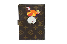 Load image into Gallery viewer, LOUIS VUITTON ルイヴィトン モノグラム パンダ アジェンダ PM 手帳カバー R20011 村上隆 ブラウン ゴールド金具 美品 中古 66711