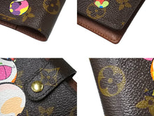 Load image into Gallery viewer, LOUIS VUITTON ルイヴィトン モノグラム パンダ アジェンダ PM 手帳カバー R20011 村上隆 ブラウン ゴールド金具 美品 中古 66711