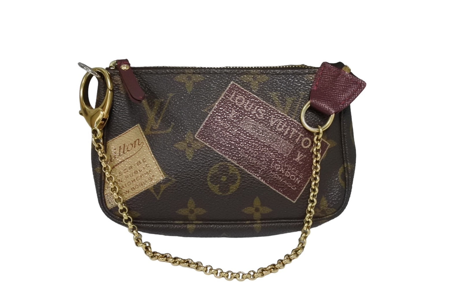 LOUIS VUITTON ルイヴィトン モノグラム ミニポシェット アクセソワール ラベルコレクション ポーチ M63798 美品 中古 66712  – Casanova Vintage