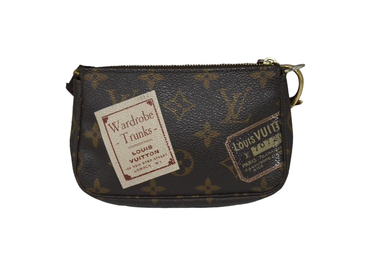 LOUIS VUITTON ルイヴィトン モノグラム ミニポシェット アクセソワール ラベルコレクション ポーチ M63798 美品 中古 66712  – Casanova Vintage