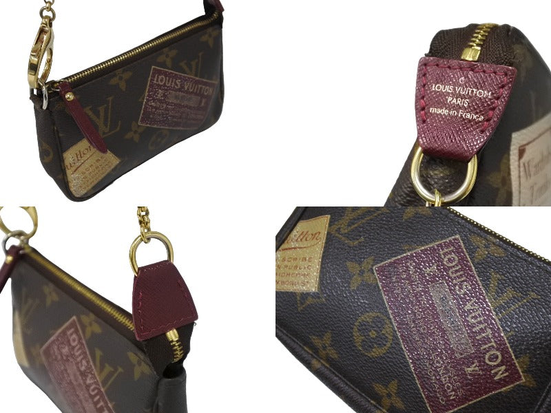 LOUIS VUITTON ルイヴィトン モノグラム ミニポシェット アクセソワール ラベルコレクション ポーチ M63798 美品 中古 66712  – Casanova Vintage