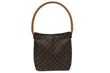 Load image into Gallery viewer, LouisVuitton ルイヴィトン ルーピングGM トートバッグ ハンドバッグ M51145 モノグラムキャンバス ブラウン ゴールド金具 美品 中古 66721