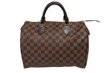 画像をギャラリービューアに読み込む, LOUIS VUITTON ルイヴィトン スピーディ30 ボストンバッグ ダミエ N41531 ゴールド金具 ブラウン 美品 中古 66722