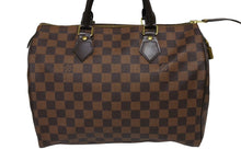 画像をギャラリービューアに読み込む, LOUIS VUITTON ルイヴィトン スピーディ30 ボストンバッグ ダミエ N41531 ゴールド金具 ブラウン 美品 中古 66722