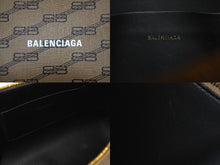 画像をギャラリービューアに読み込む, 極美品 BALENCIAGA バレンシアガ BBモノグラム トイレタリーポーチ 702624 総柄 ロゴ ブラウン ゴールド金具 中古 66737
