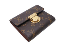 画像をギャラリービューアに読み込む, LOUIS VUITTON ルイヴィトン ポルトフォイユ コアラ モノグラム 三つ折り財布 M58013 TH0065 ゴールド ブラウン 美品 中古 66741