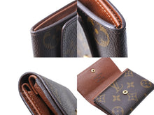 画像をギャラリービューアに読み込む, 極美品 LOUIS VUITTON ルイヴィトン ポルトモネ プラ コインケース M61930 モノグラムキャンバス ゴールド金具 ブラウン 中古 66745