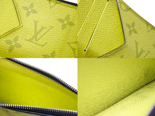画像をギャラリービューアに読み込む, LOUIS VUITTON ルイヴィトン タイガラマ コインカード ホルダー カードケース イエロー M30950 シルバー金具 良品 中古 66747
