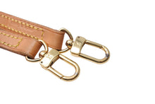 画像をギャラリービューアに読み込む, LOUIS VUITTON ルイヴィトン ショルダーストラップ バッグ アクセサリー ヌメ革 ブラウン ゴールド金具 良品 中古 66752