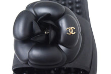 Load image into Gallery viewer, 極美品 CHANEL シャネル サンダル サイズ36 カメリア ココマーク ラバー ブラック イタリア製 G33803 中古 66756