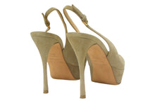 Load image into Gallery viewer, Sergio Rossi セルジオロッシ パンプス ヒール サイズ35 1/2 スウェード レザー ベージュ イタリア製 美品 中古 66758