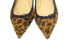 Load image into Gallery viewer, Christian Louboutin クリスチャンルブタン フラットシューズ スタッズ ヒョウ柄 サイズ35 1/2 美品 中古 66765