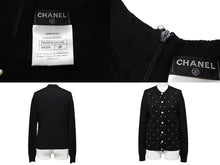 画像をギャラリービューアに読み込む, CHANEL シャネル アンサンブル サイズ36 ワンピース カーディガン P50094K06342 ココマーク パール ブラック 美品 中古 66788
