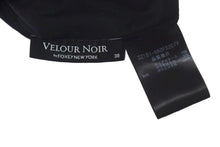 Load image into Gallery viewer, VELOUR NOIR by FOXEY NEWYORK フォクシー ベロア シースルー ノースリーブ ワンピース 32181 サイズ 38 ブラック 美品 中古 66789