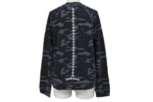 画像をギャラリービューアに読み込む, CHROME HEARTS クロムハーツ 長袖Ｔシャツ ホースシュー CHプラス スクロール プリント ラグラン カモフラ柄 美品 中古 66792