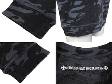 画像をギャラリービューアに読み込む, CHROME HEARTS クロムハーツ 長袖Ｔシャツ ホースシュー CHプラス スクロール プリント ラグラン カモフラ柄 美品 中古 66792