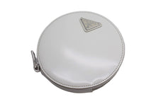 画像をギャラリービューアに読み込む, PRADA プラダ パテントレザー チェーン ショルダーバッグ ポシェット INR003 ホワイト エナメル シルバー金具 中古 美品 66799