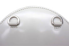 画像をギャラリービューアに読み込む, PRADA プラダ パテントレザー チェーン ショルダーバッグ ポシェット INR003 ホワイト エナメル シルバー金具 中古 美品 66799