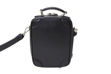 Load image into Gallery viewer, 極美品 FENDI フェンディ ショルダーバッグ ポシェット 7VA542 2WAY レザー シルバー金具 ブラック 中古 66801