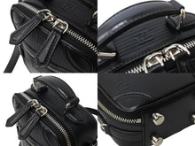 Load image into Gallery viewer, 極美品 FENDI フェンディ ショルダーバッグ ポシェット 7VA542 2WAY レザー シルバー金具 ブラック 中古 66801