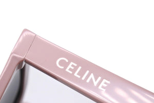 CELINE セリーヌ ロゴ サングラス ピンク アイウェア 小物 眼鏡 56□21 CL40198F アセテート 新型 美品 中古 66806