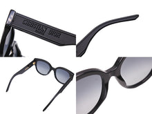 画像をギャラリービューアに読み込む, Christian Dior クリスチャンディオール Wildior BU サングラス サイズ54□21 145 サイドロゴ 10A1 ブラック 美品 中古 66810