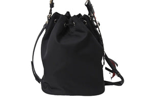 PRADA プラダ 巾着ショルダーバッグ スタッズ 1BH038 イタリア製