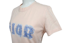 Load image into Gallery viewer, ChristianDior クリスチャンディオール 半袖Tシャツ デニムロゴ トップス 3P16155024 ピンクベージュ サイズ40 美品 中古 66820