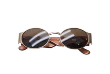 画像をギャラリービューアに読み込む, FENDI フェンディ サングラス SL7131 51 COL.H16 サイドロゴ ブラウン ゴールド イタリア製 美品 中古 66824